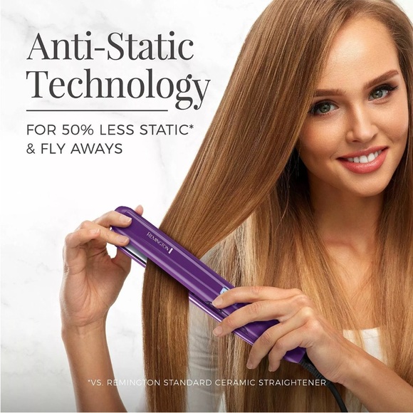 NEW Remington S5500 Digital Anti Static Ceramic Hair Straightener 1-Inch - Picture 1 of 8